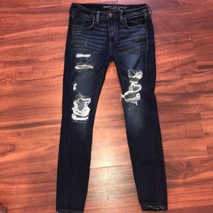 AE Destroyed Skinny Jeans